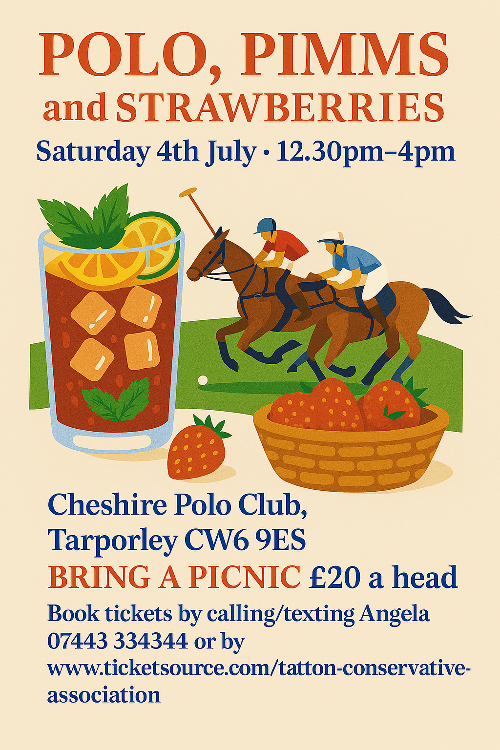 Polo Pimms and Strawberries