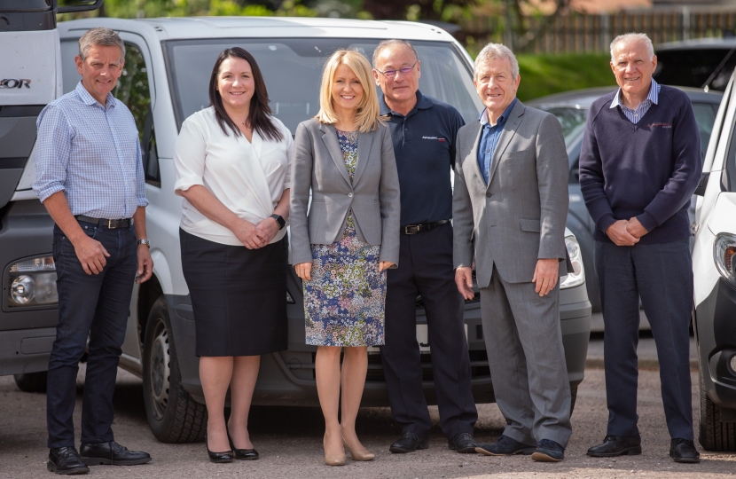 Esther with the Topspeed management team