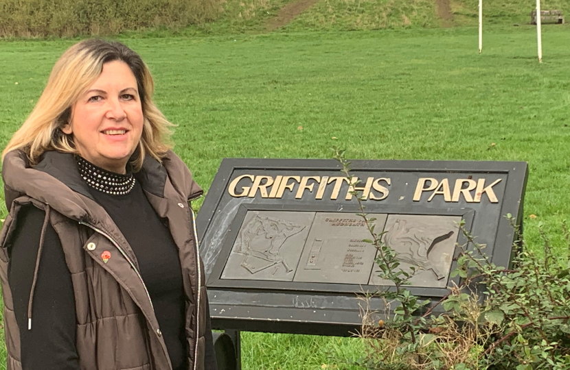 Helen Treeby at St John's playing field