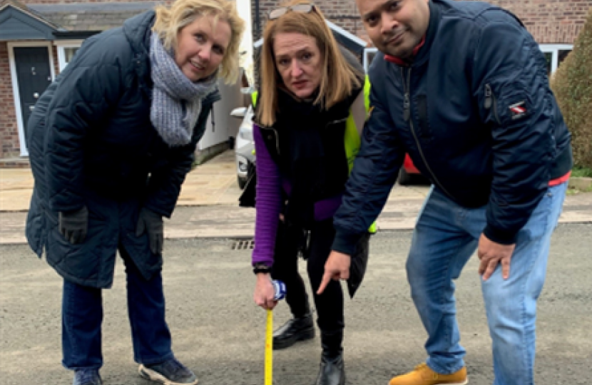 Cllrs Angela McPake and Julie Dawn Potts are joined by WTC candidate Abdullah Al Faruk