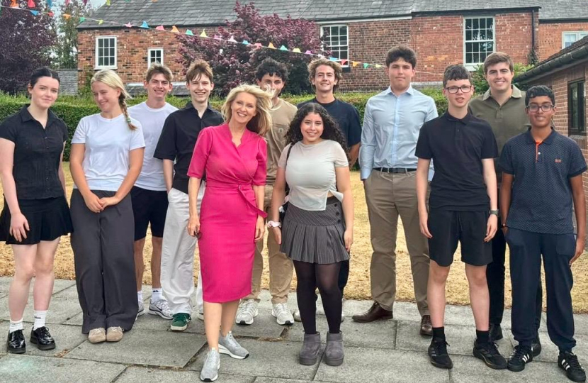 esther with students from politics summer school