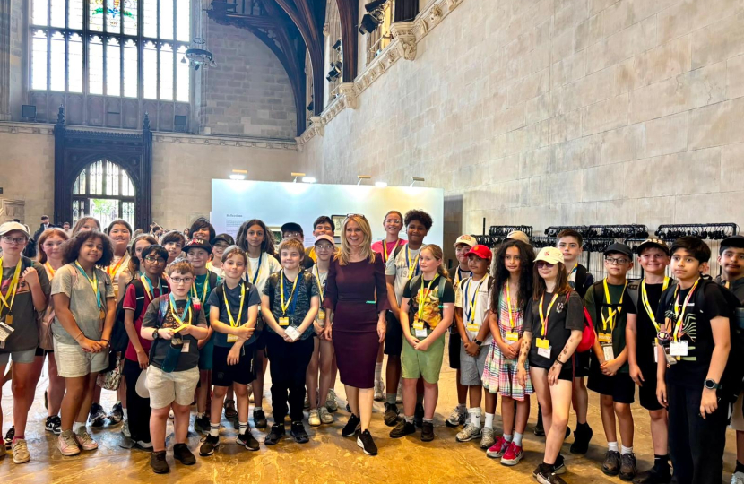 esther with handforth grange pupils