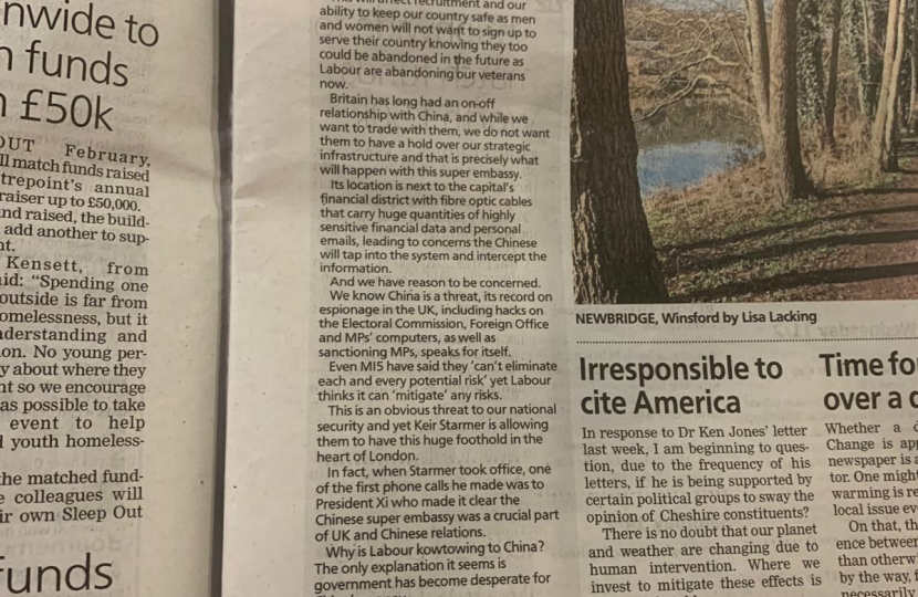 Esther's column in Knutsford Guardian