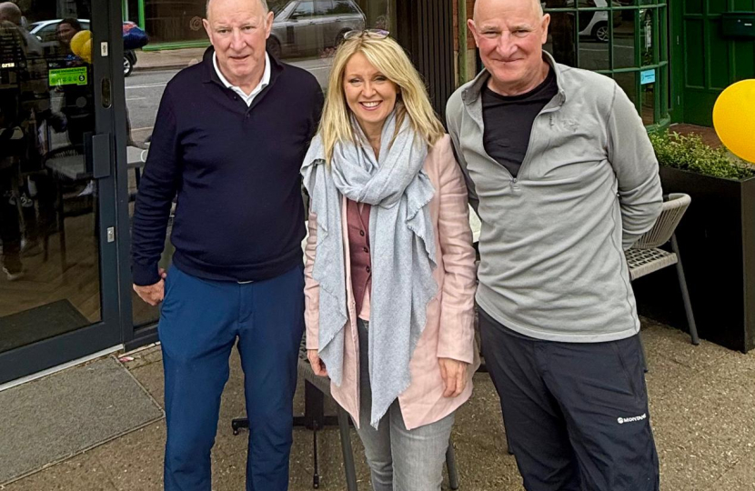 esther with huw and tom