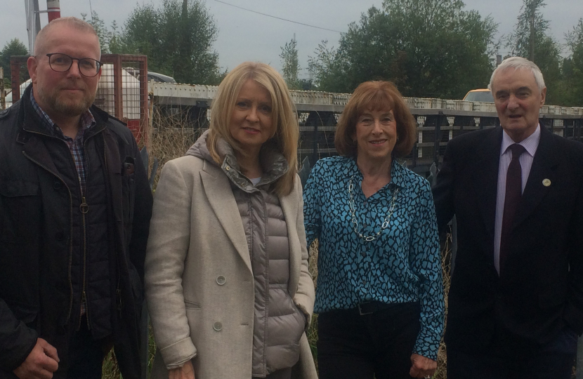 Esther McVey, Cllrs Phil Marshall, Lynn Gibbon, Norman Wright