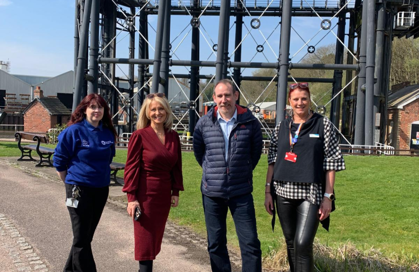 Esther at the boat lift