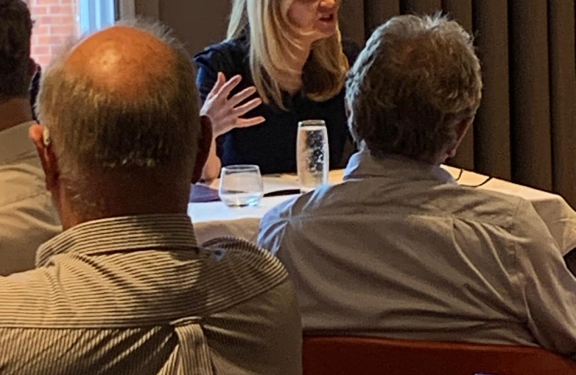 esther at business meeting