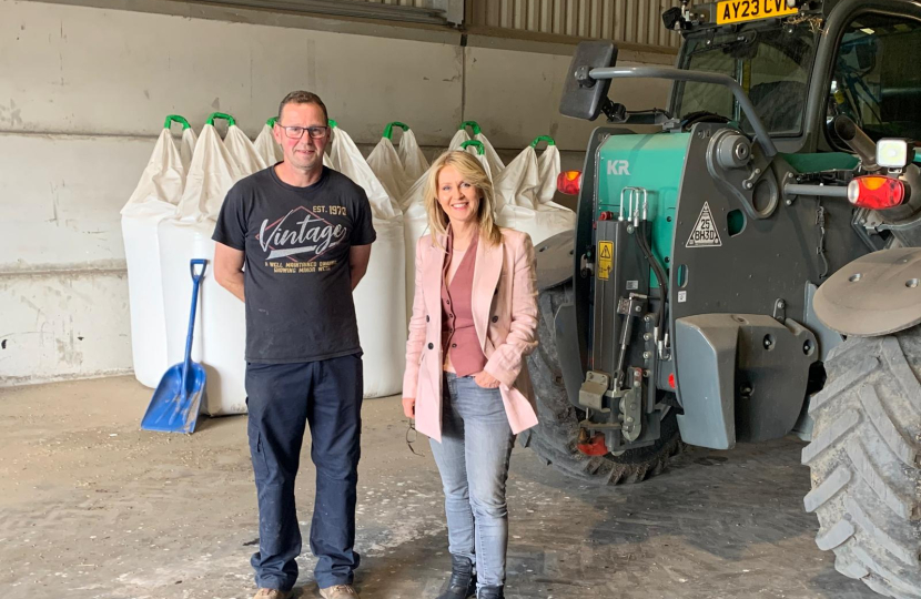 esther with farmer