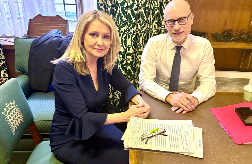 Esther with Stephen Kinnock