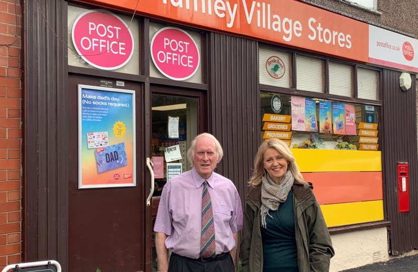 Esther with postmaster