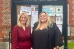 Cllr Hannah Moss with MP Esther McVey