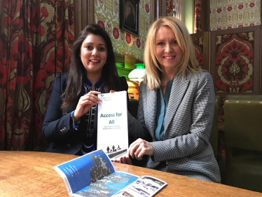 Esther with Transport Minister, Nusrat Gharni