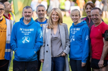 Esther, Tony, Sarah and participants of 5K Your Way