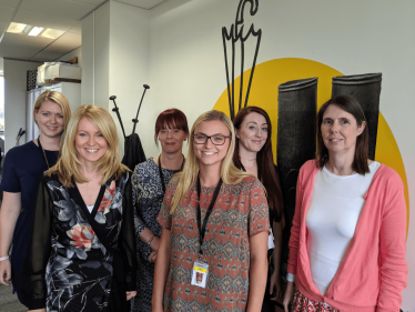 Esther with some of Aldermore's Women in Finance
