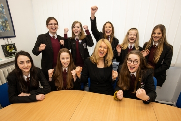 Esther with some of the pupils who joined the course