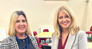 Helen Treeby and Esther McVey