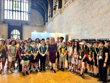 esther with handforth grange pupils