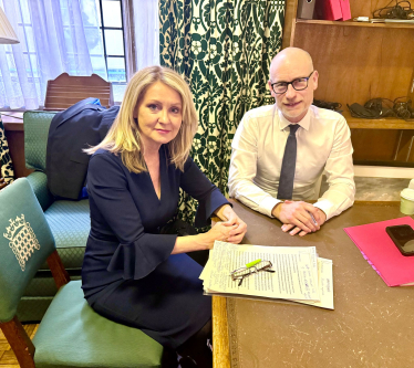 Esther with Stephen Kinnock