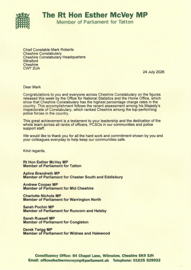 esther letter to police