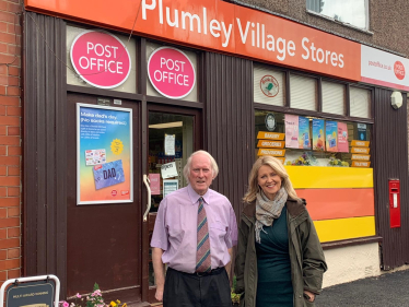 Esther with postmaster